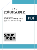 RFP RFQ Template