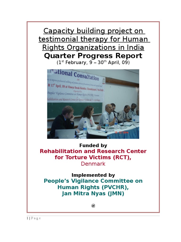 Human Rights Therapy Training Report | PDF | Torture | Psychotherapy