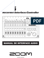 Manual de Interface Audio: © ZOOM Corporation Está Prohibida La Reproducción de Este Manual, Tanto Parcial Como Completa