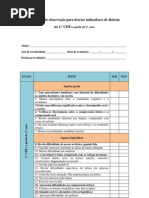 Protocolo de observação para detetar indicadores de dislexia
