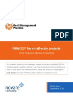 Prince2 Small Scale Projects White Paper