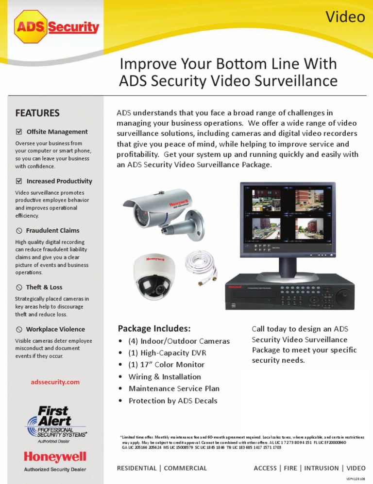 ADS Security Video Surveillance Solutions | PDF | Computers
