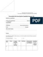 Formulario Inscripcion Inquieta Imagen 2013
