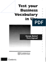 Tests Business Vocab