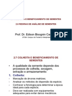 Regras de colheita, beneficiamento e análise de sementes florestais