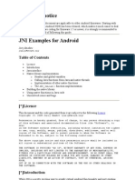 JNI Examples For Android