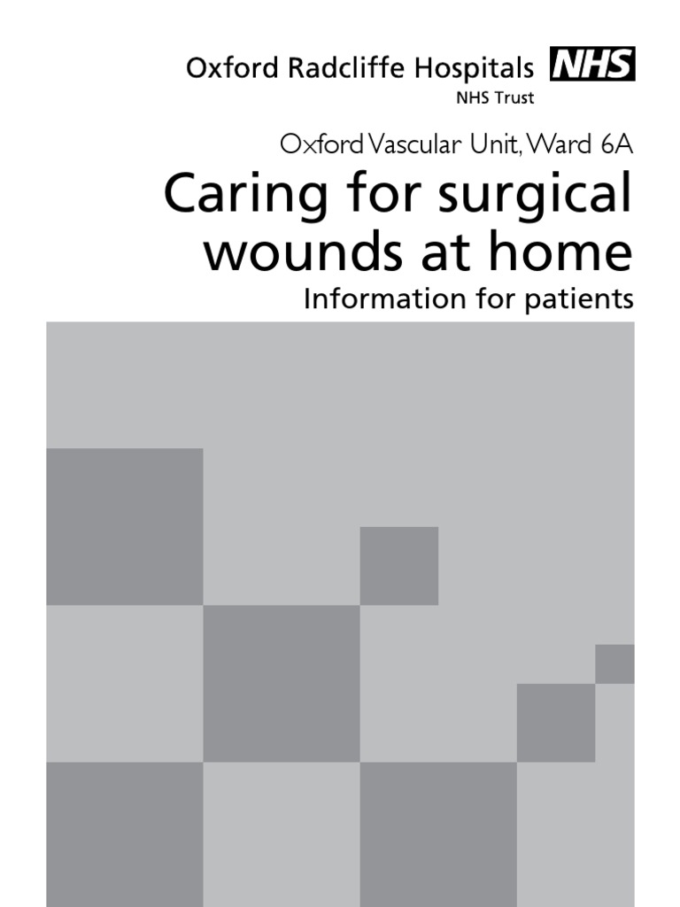 Home Care for Surgical Wounds | PDF | Wound | Surgical Suture