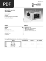 Check Valve, Hydraulically Operated, Type Z2SRK 10