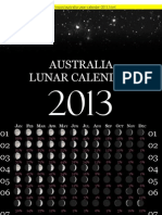 Australia Moon Calendar