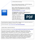 A Diagnostic Profile of Gerstmann's Syndrome. A Case Study