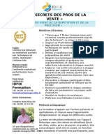 Les Secrets Des Pros de La Vente - Formation Commerciale