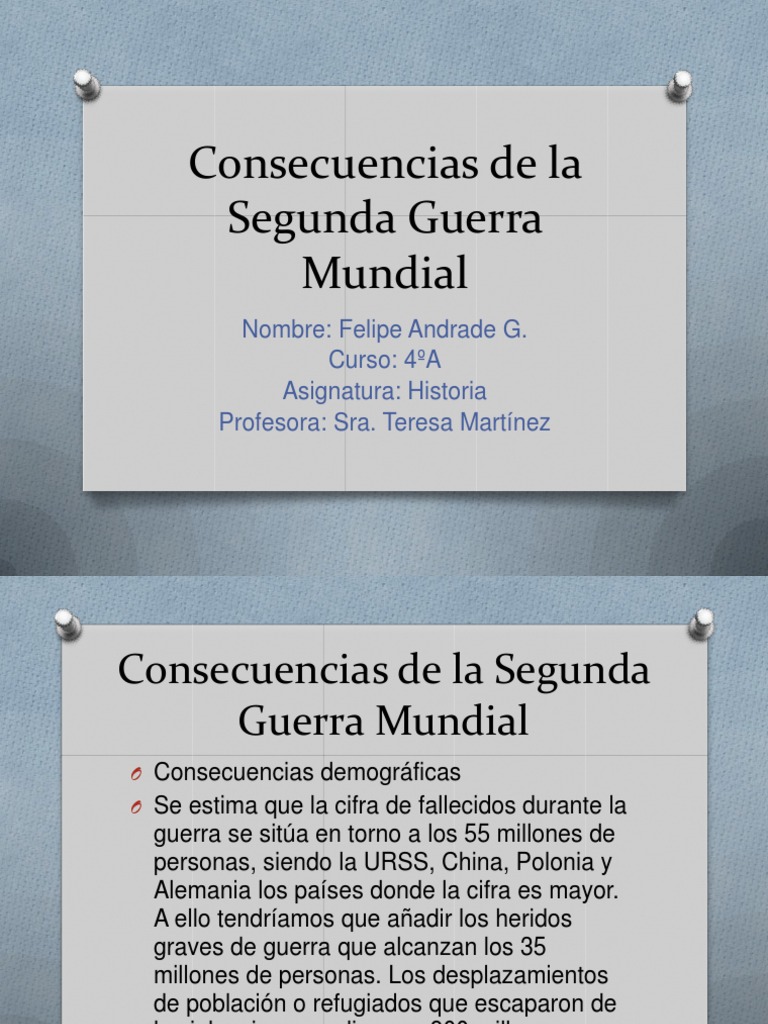 Impacto Global de la Segunda Guerra Mundial | PDF | Segunda Guerra ...