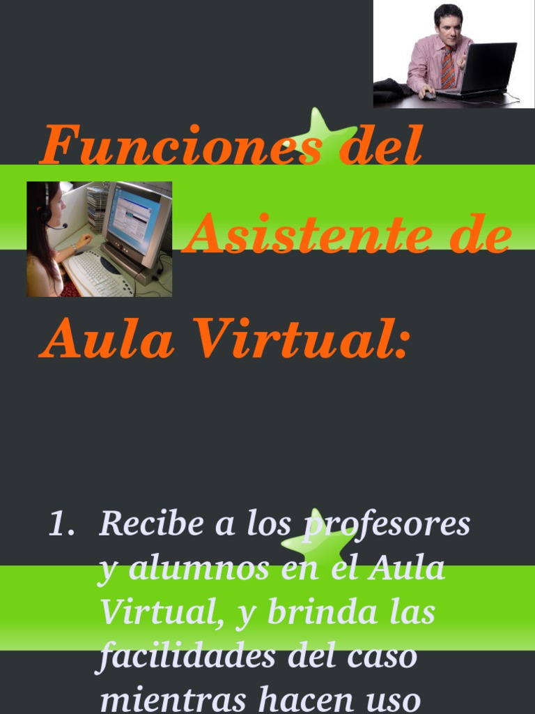 Funciones del Asistente de Aula Virtual | PDF | Informática | Software