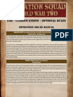 Faq - Clarifications - Optional Rules: Operation Squad Manual
