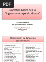 Basic Esl Grammar