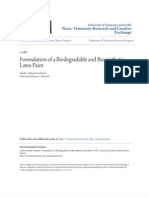 Formulation of A Biodegradable and Biosynthetic Latex Paint