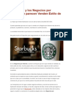 Starbucks y Los Negocios Por Internet Se Parecen Venden Estilo de Vida