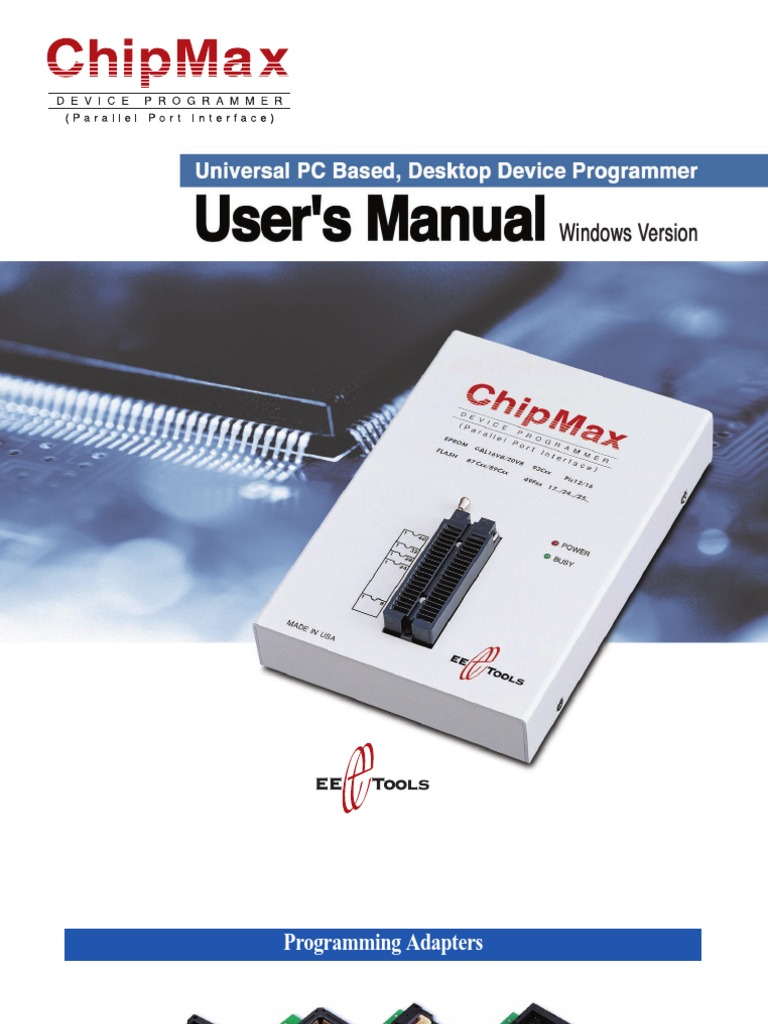 ChipMax Manual | PDF | Microcontroller | Flash Memory