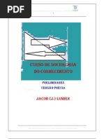 Curso de Sociologia do Conhecimento - Anotações Preliminares