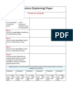 Expository Paper Outline Template