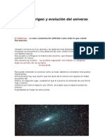 Origen y evolución del universo