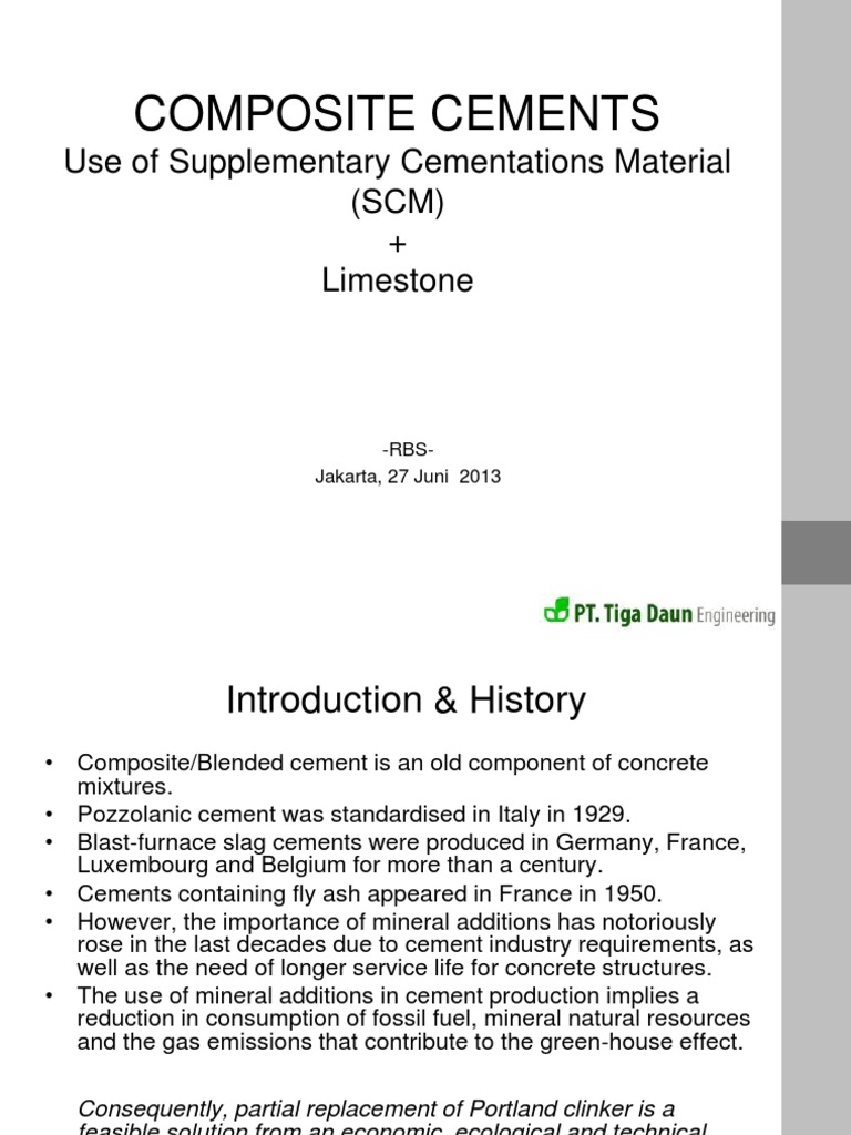 Composite Cement Material PDF Fly Ash Cement