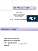 Control Flow Analysis - Part 1: Y.N. Srikant