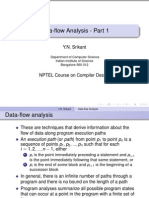 Data-Flow Analysis - Part 1: Y.N. Srikant