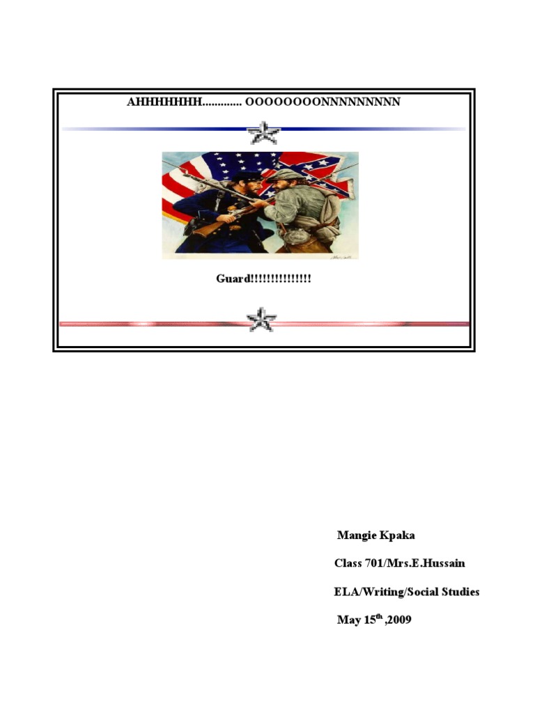 The American Civil War Summary& Persuasive Essay Confederate States