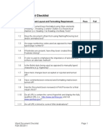 Word Document Checklist
