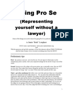 Going Pro Se: Representing Yourself Without A Lawyer