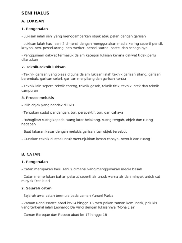 Nota Seni Halus