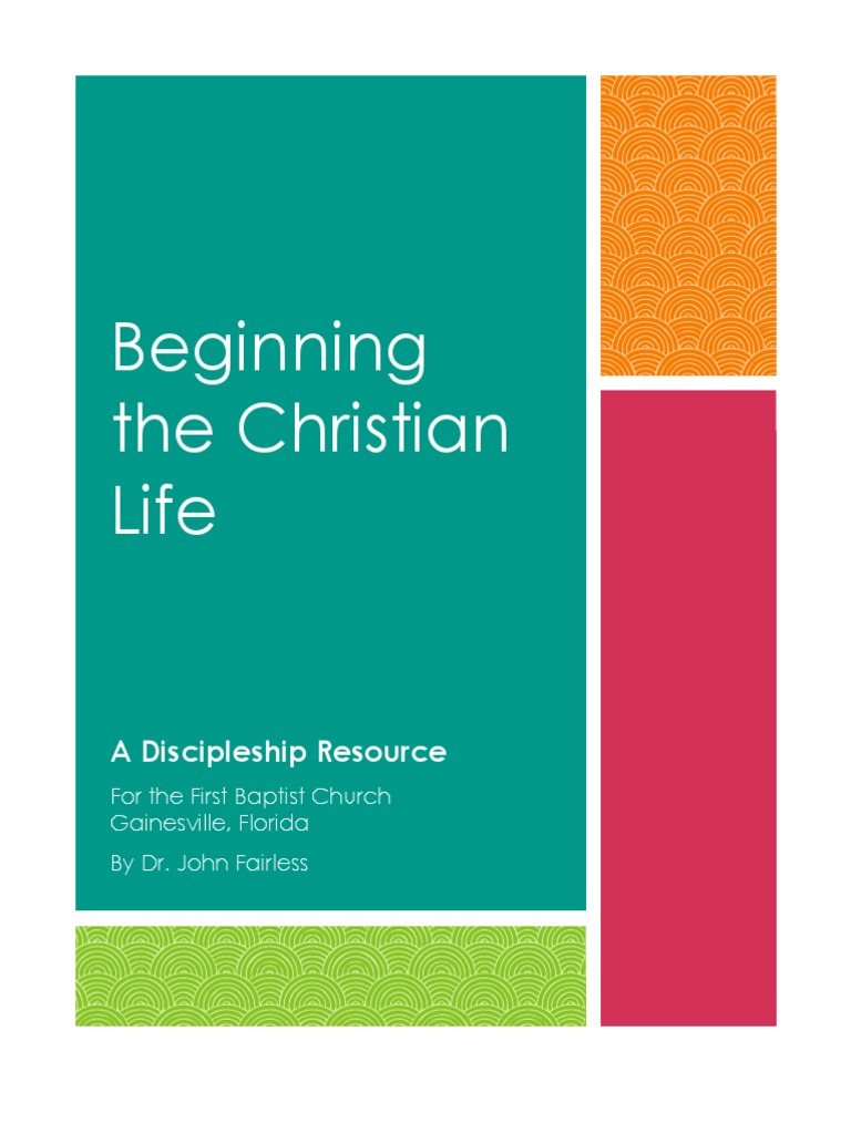 Christian Life Discipleship Guide | PDF | Baptism | John The Baptist