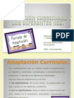 Adaptación Curricular y Los Difrentes Nee