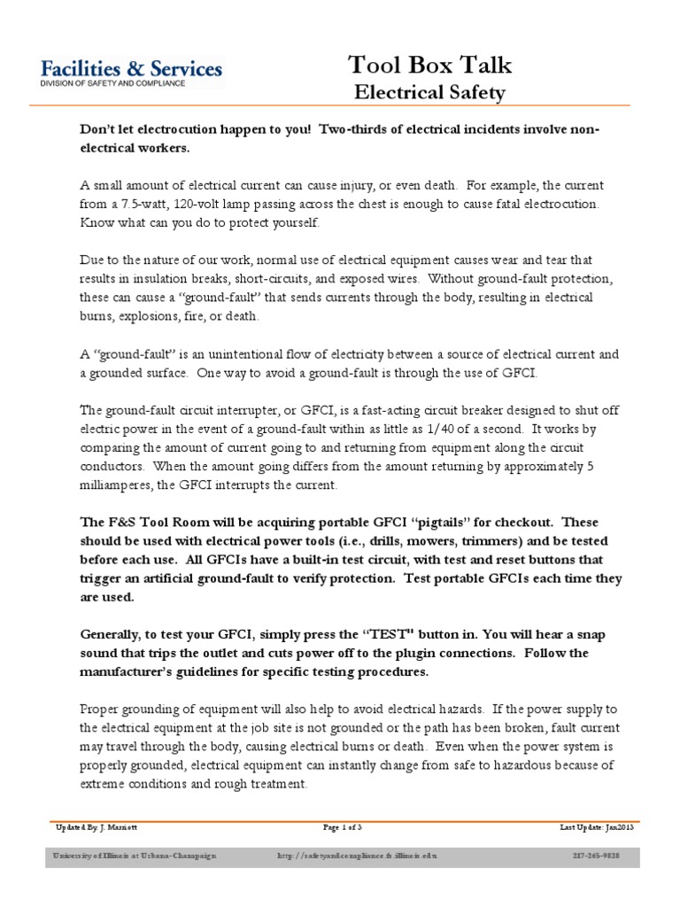 TBT Electrical Safety PDF Electrical Connector Electrical Equipment