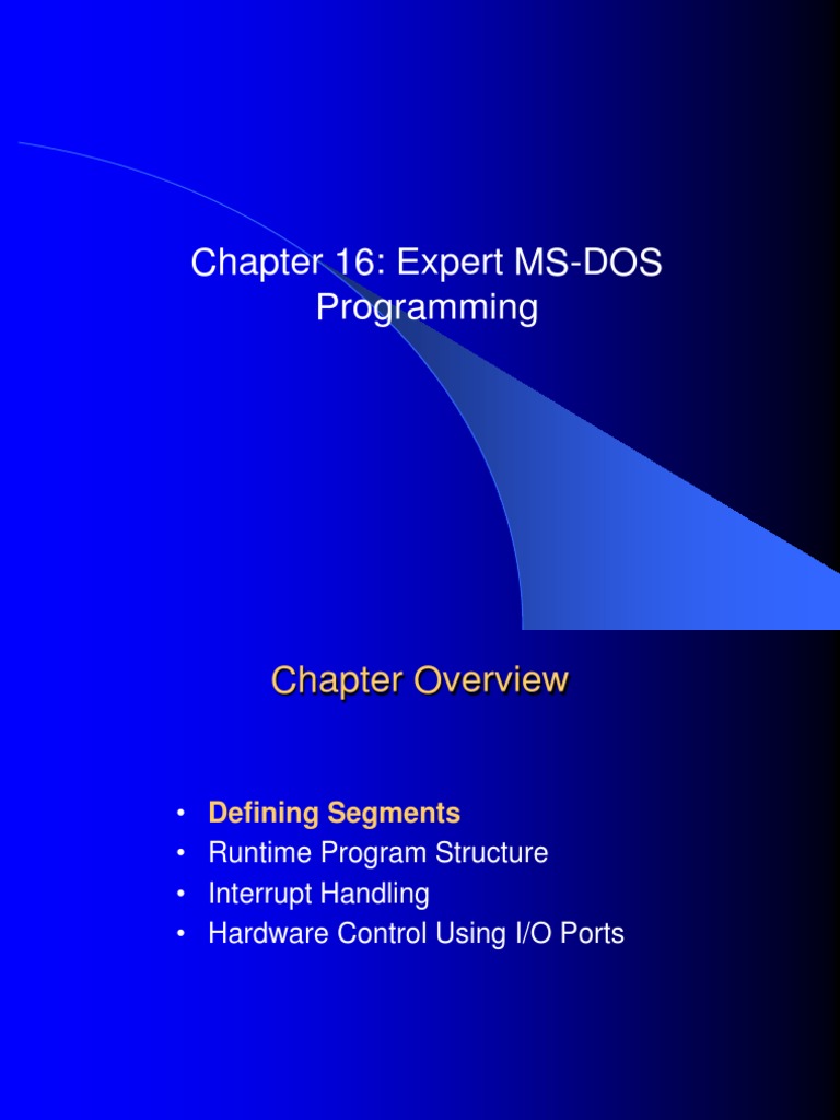 Expert MS-DOS Programming | PDF | Assembly Language | Bios