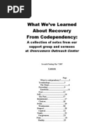 Download Codependency Notes by basscarp SN15122882 doc pdf