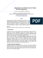 Xilinx FPGA Implementation of A Pixel Processor For Object Detection Applications