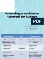 Perbandingan Pendekatan Kuantitatif Dan Kualitif