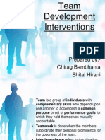 Team Development Interventions