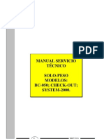 Guía técnica solo-peso modelos BC-050, Check-out, System-2000