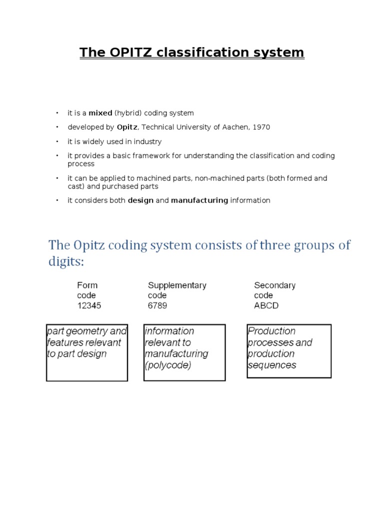Opitz Classification System Overview | PDF | Computing | Areas Of ...
