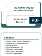 UTHM 8 - Note Lecture MKA 2133 - Transportation Planning