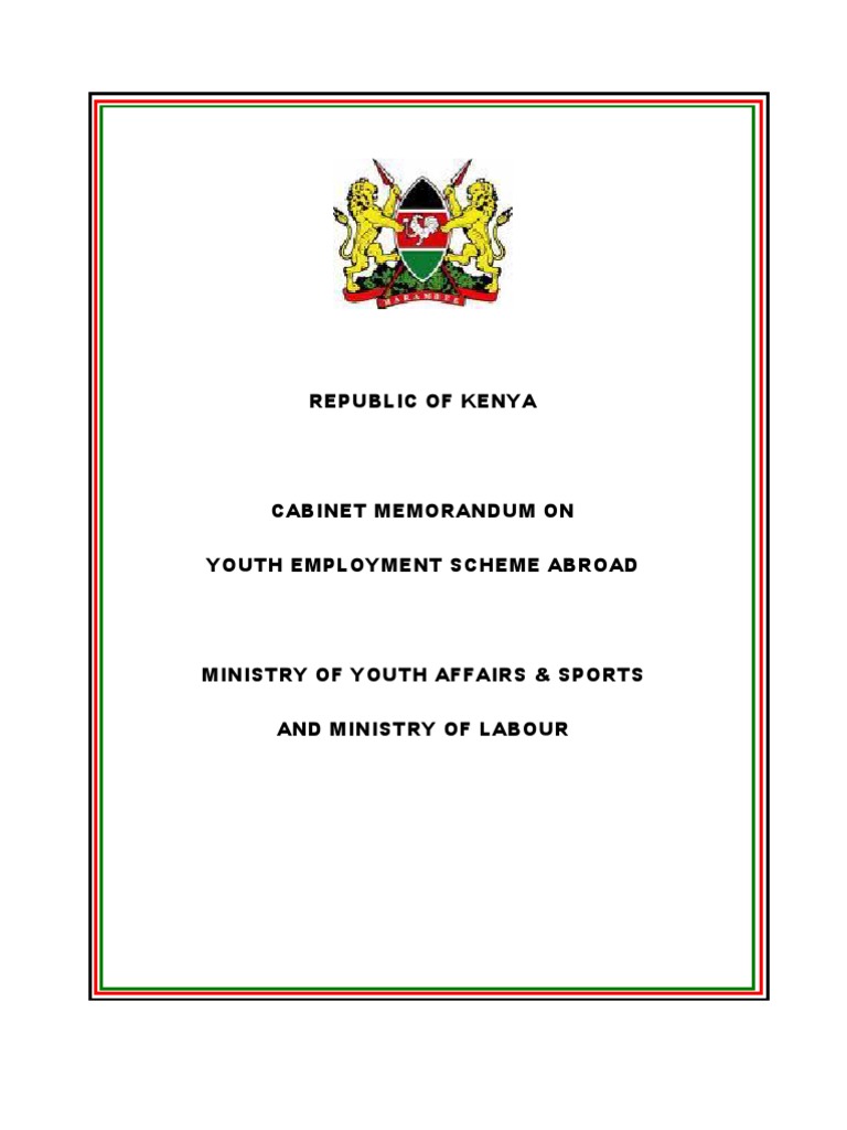 YESA Memo To Minister18th May 09 FINAL PDF Remittance