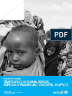Trafficking in Persons UNICEF Trafficking Paper