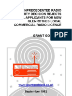 'News: Unprecedented Radio Authority Decision Rejects All Applicants For New Glenrothes Local Commercial Radio Licence' by Grant Goddard