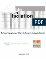 Invisible in Isolation-The Use of Segregation and Solitary Confinement in Immigration Detention