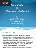 Speech Controlled Robot