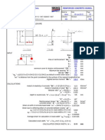 Crack Width Calculation Sheet