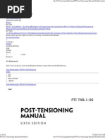 PTI Post-Tensioning Manual 6th Edition